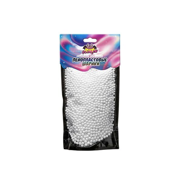 Наполнение для слайма Slime Лаборатория Пенопластовые шарики белые