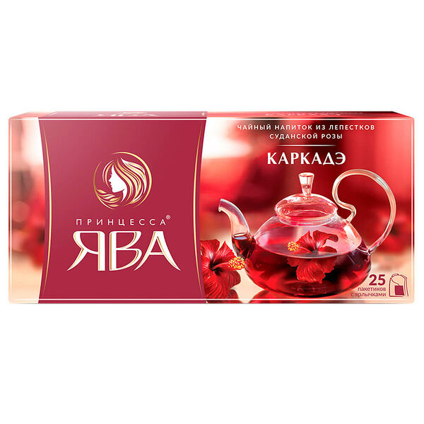 Чай Принцесса Ява 25пак*1,5г каркадэ