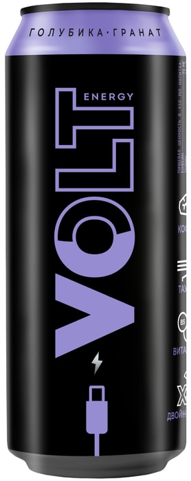 

Напиток энергетический Volt Energy голубика, гранат 450 мл