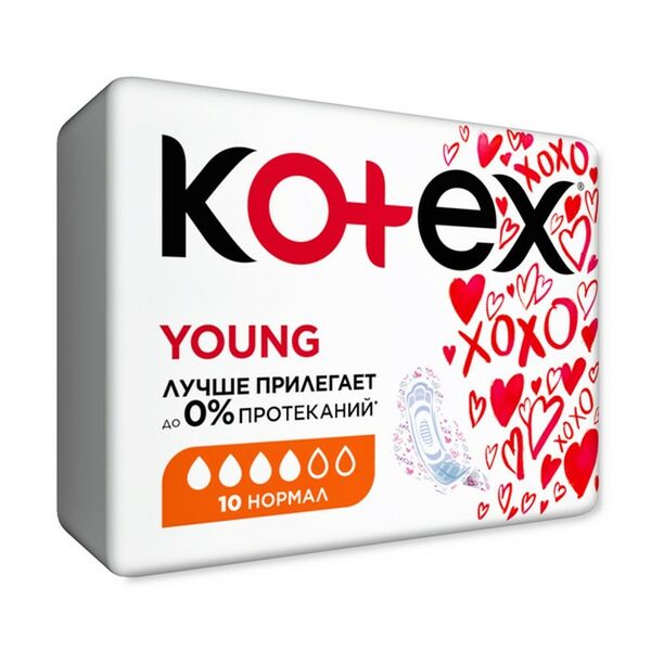 Kotex прокладки Young нормал (10 шт.)