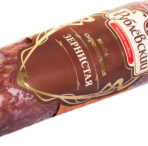 Колбаса сырокопченая Рублевский Зернистая полусухая вес