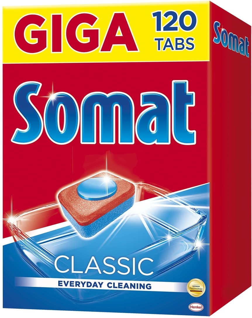 

Таблетки для посудомоечной машины Somat Classic, 120 шт