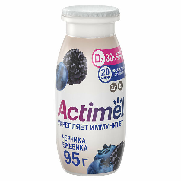 Продукт кисломолочный Actimuno Черника-ежевика 1,5% 95г