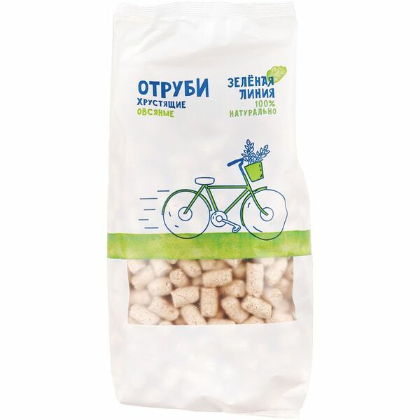 Отруби хрустящие овсяные Зелёная Линия