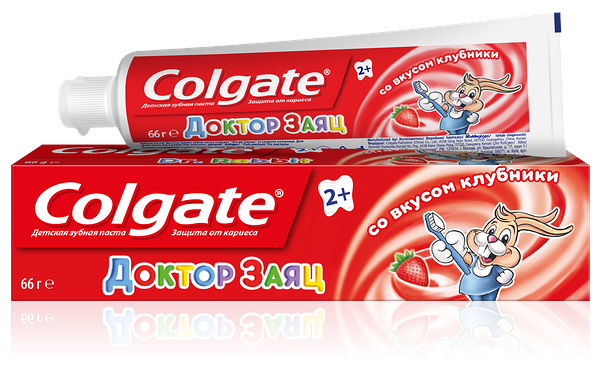Зубная паста Colgate Доктор Заяц со вкусом клубники
