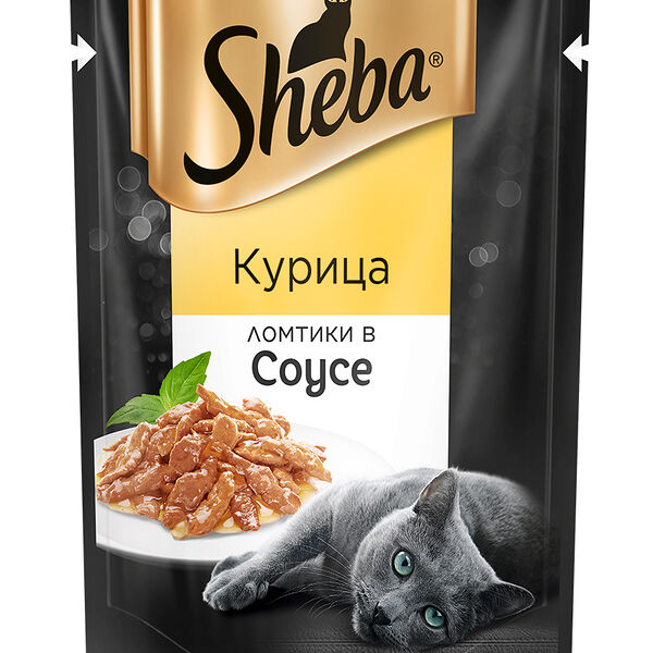 Корм для кошек Ломтики в соусе Sheba Pleasure Курица