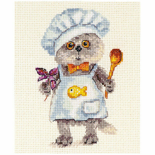 0-182 Набор для вышивания АЛИСА 'Басик шеф повар' 10*14 см