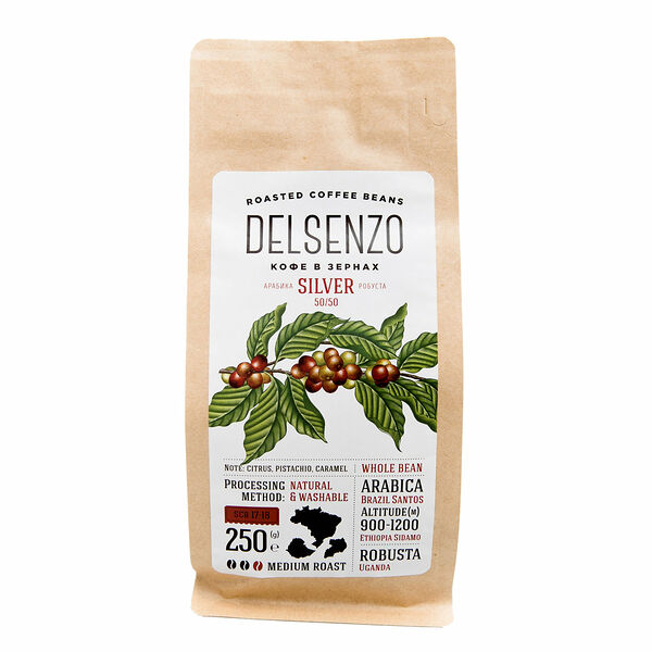 Кофе в зёрнах Delsenzo Silver (Силвер)