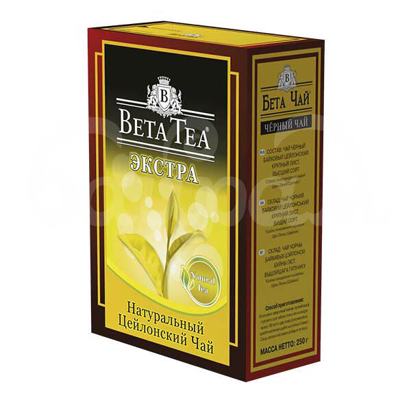 Чай Бета 250гр Экстра Черный Цейлонский Листовой