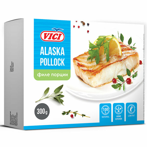Филе тресковых рыб замороженые Vici порции
