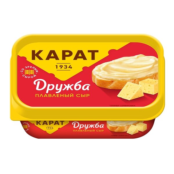 Сыр плавленый Карат Дружба 45%, БЗМЖ, 400 г