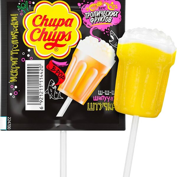 Карамель Chupa Chups тропические фрукты 15г