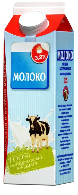 

Молоко пастеризованное Волжаночка 3.2% 900 г
