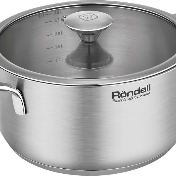 Кастрюля RONDELL Modern, нержавеющая сталь, индукция, 2.8л, Арт. 1747-RD-01