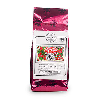 Чай чёрный листовой с ароматом клубники со сливками, Mlesna, 100 г, Шри-Ланка