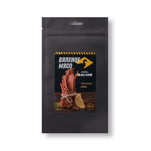 Мясо вяленое Ранчо Мяссури ломтики утки 40г, Россия