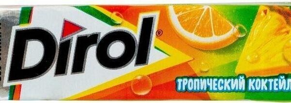 Резинка жев. дирол 13.6 г тропический коктейль подушечки