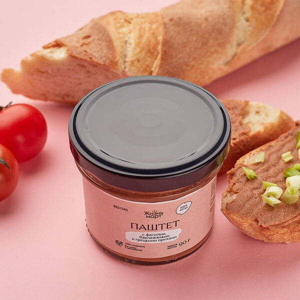 Паштет с фасолью, баклажанами и грецкими орехами