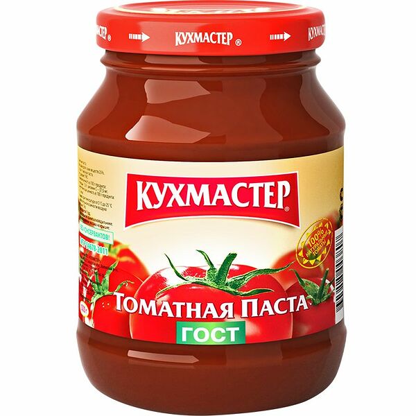 Кухмастер Томатная паста, ГОСТ, 25%