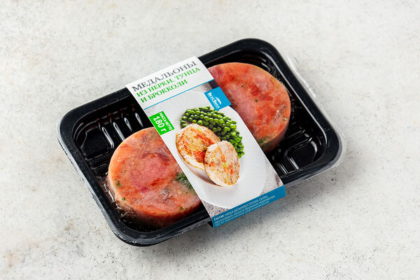 Медальоны из нерки, тунца и брокколи, заморож., 180 г(Продукт замороженный)