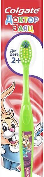 Зубная щетка Colgate Доктор Заяц для детей 2+ супермягкая в ассортименте 1шт