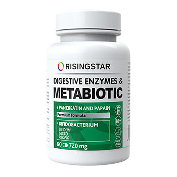 Risingstar Неозим Комплекс пищеварительных ферментов + метабиотик капсулы 60 шт