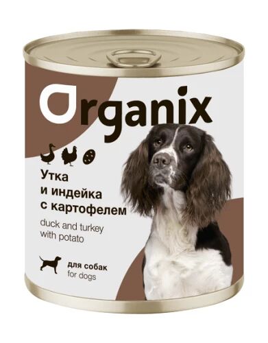 Консервы для собак Organix утка, индейка, картофель
