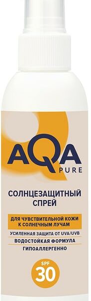 Спрей солнцезащитный AQA Pure SPF 30 150мл
