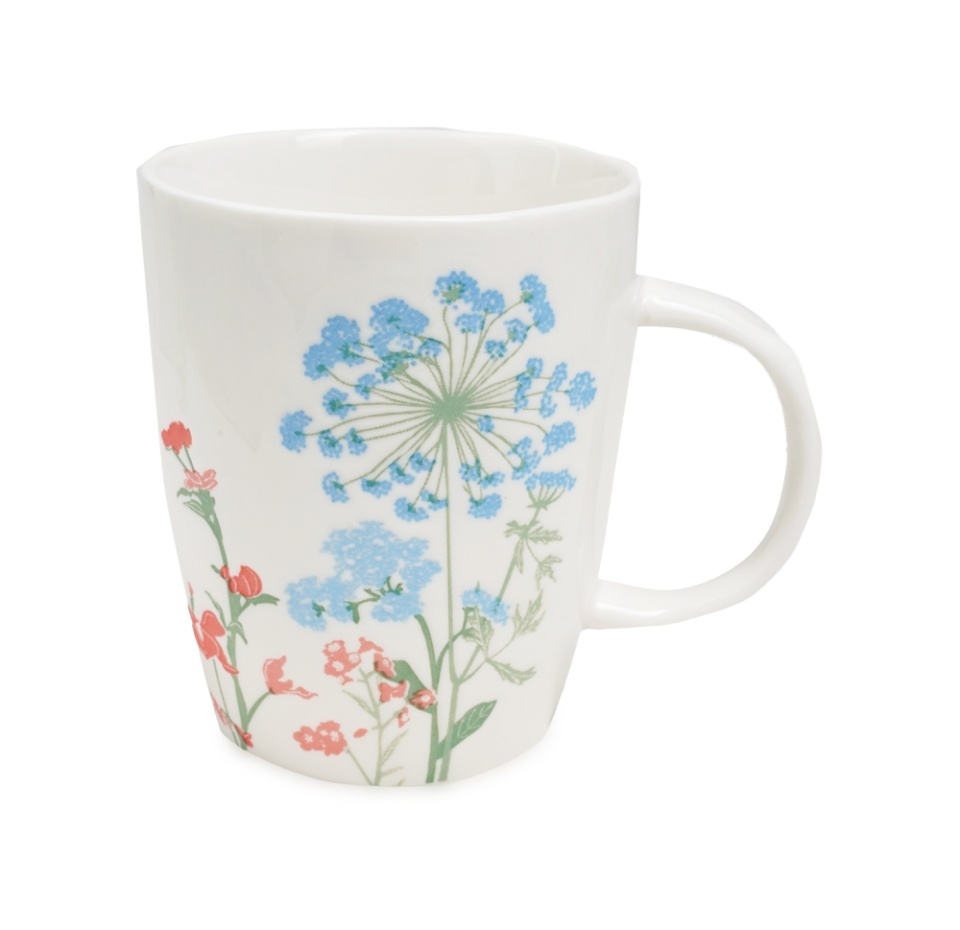 

Кружка Easy Life Луговые цветы цвет голубой 0.35 л в подарочной упаковке