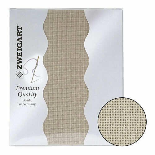 Канва в упаковке 1235/779 LINDA Schulertuch 27ct (100% хлопок) 50х70см, бежевый,шт