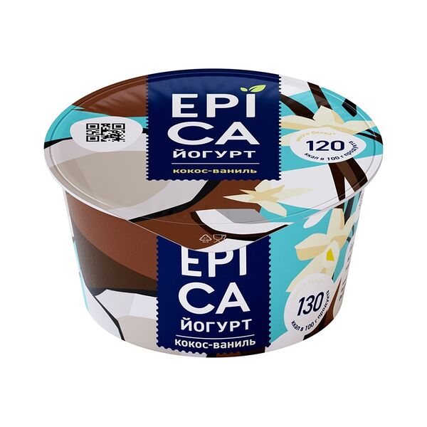 Йогурт Epica Кокос-ваниль 6,3% 130 г