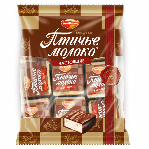 Конфеты Рот Фронт Птичье молоко Настоящее 225 г