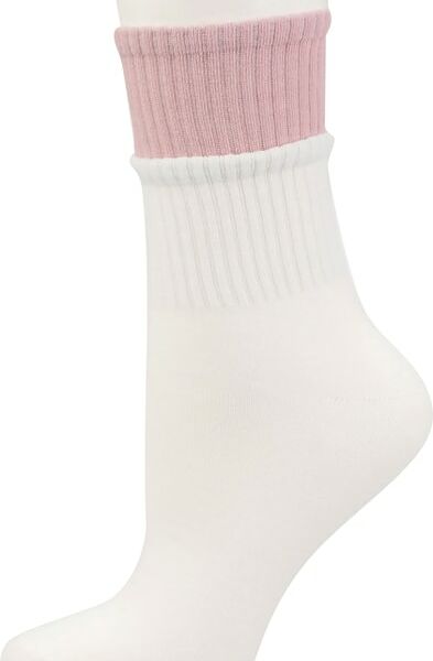 Носки женские Oemen с двойной усиленной резинкой белые р.23-25