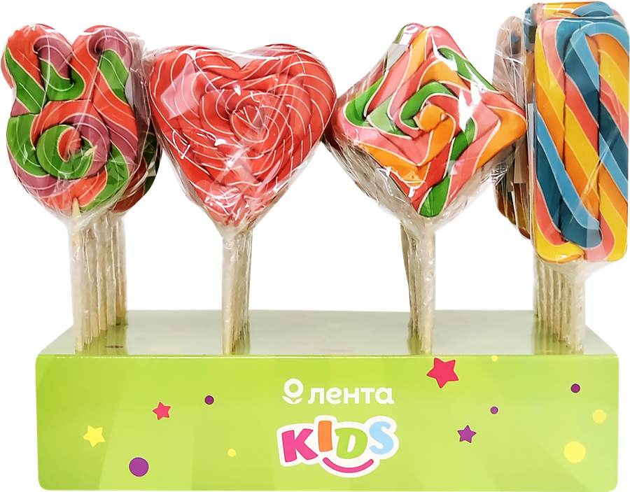 

Карамель леденцовая ЛЕНТА KIDS на палочке, 30г