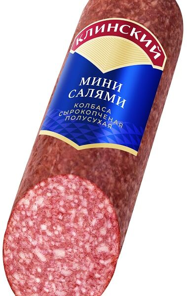 Колбаса Клинский Мини салями сырокопченая 300г