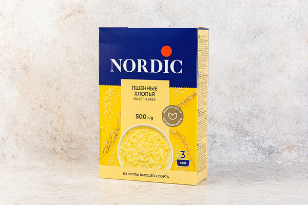 Хлопья пшённые Nordic
