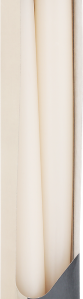 Свеча столовая HOMECLUB ванильная 24см, 2шт