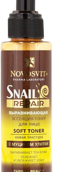 Эссенция-тонер для лица Novosvit выравнивающая с муцином улитки 100мл