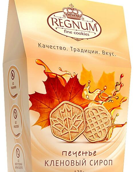 Печенье Regnum Кленовый сироп 170г