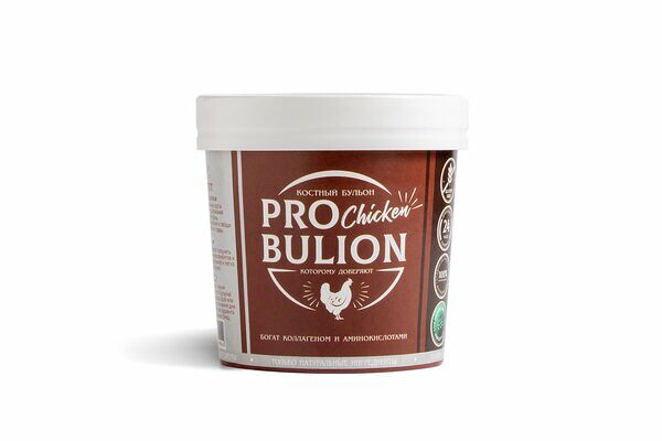 Бульон ProBulion костный куриный замороженный 300 мл Продукт замороженный