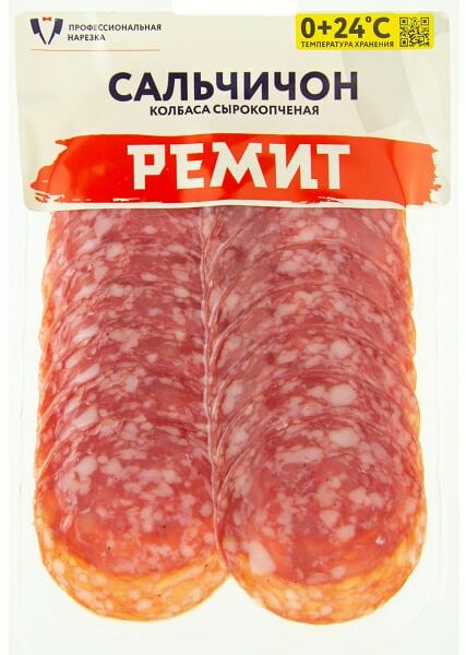 Колбаса Ремит Сальчичон сырокопченая нарезка 70г