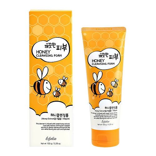 Пенка для умывания Esfolio с экстрактами маточного молочка и мёда 150 г