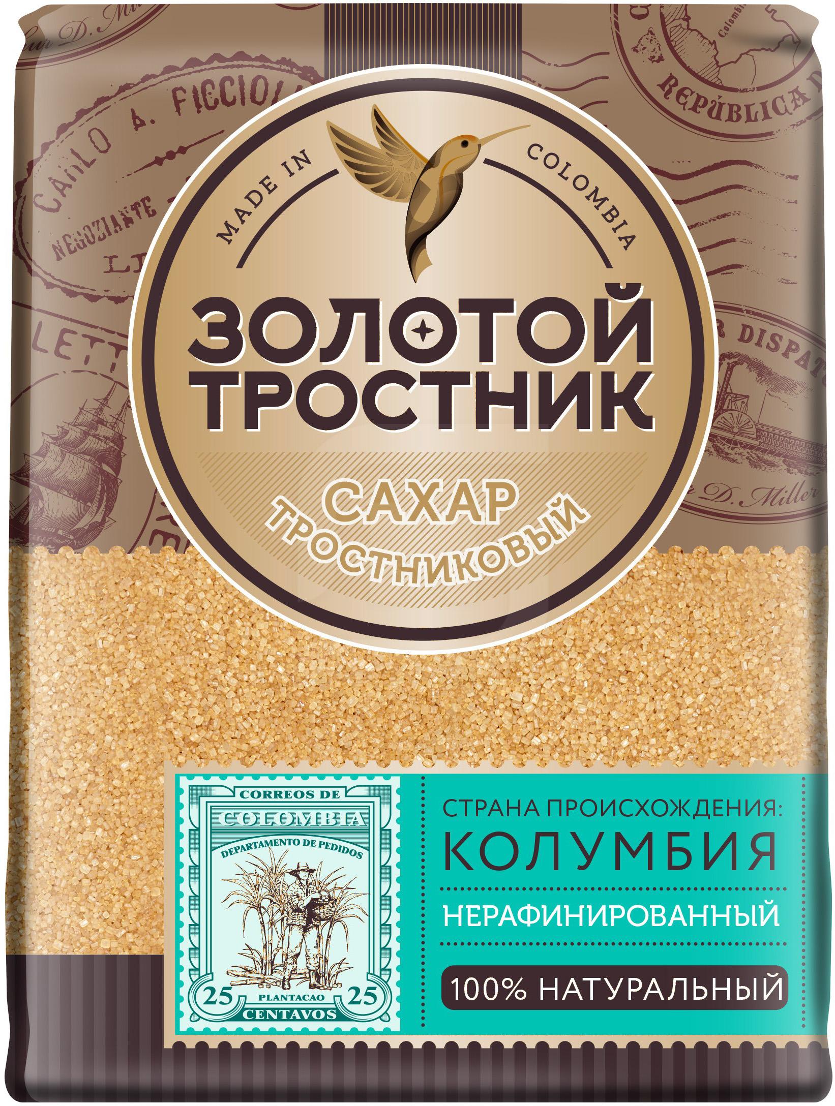 

Сахар тростниковый Золотой Тростник коричневый