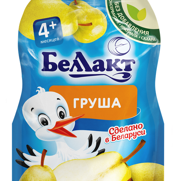 Пюре из груш вес 90г Gualapack ДП гомог, стерил, б/сах Беллакт