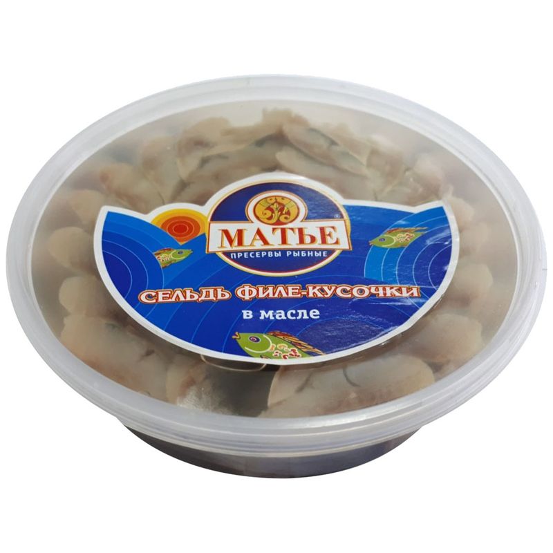 

Сельдь Матье филе-кусочки в масле 365 г