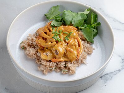 Курица карри с рисом