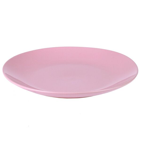 Тарелка обеденная Домовой Пинк, 27 см, керамика