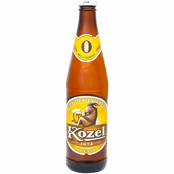 Пиво безалкогольное Velkopopovicky Kozel светлое, 450мл