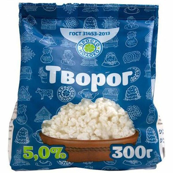 Творог рассыпчатый Просто Молоко 5%