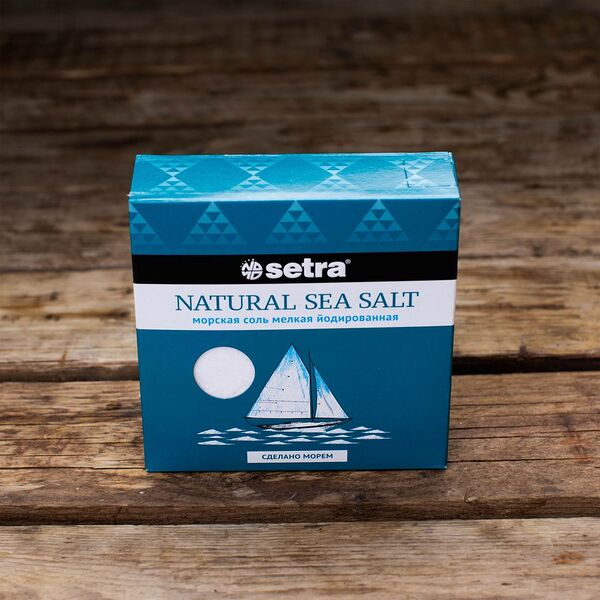 Соль морская мелкая йодированная